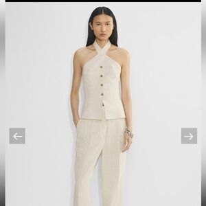 WILDRED linen cream vest